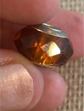 Lot a698 bead charm bracelet 925 sterling silver